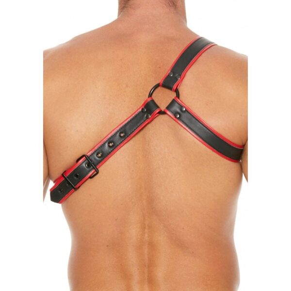 Harness Gladiator Leather - Black/Red