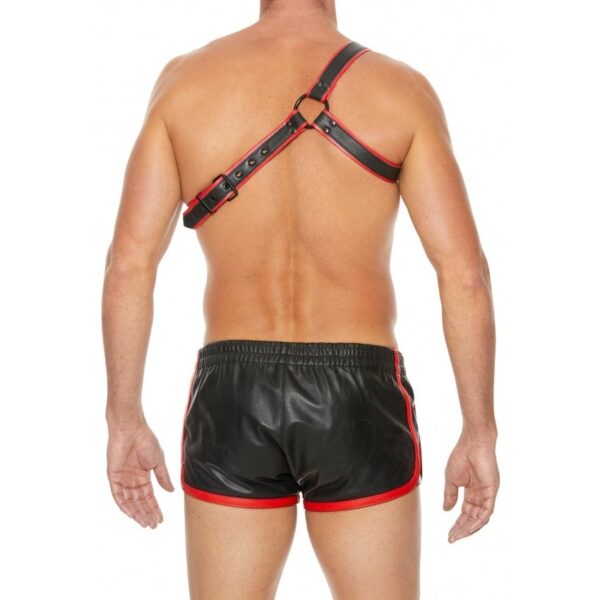 Harness Gladiator Leather - Black/Red