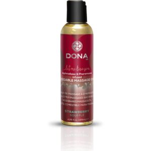 DONA Kissable Massage Oil -Strawberry Soufflé 125ml