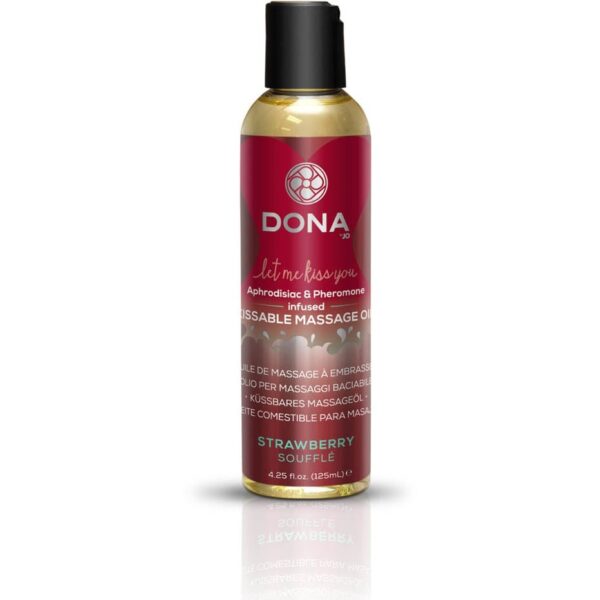 DONA Kissable Massage Oil -Strawberry Soufflé 125ml