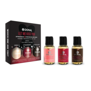 DONA - Let Me Kiss You - Massage Gift Set (Flavoured Massage Oil Trio 3 X 30ml)