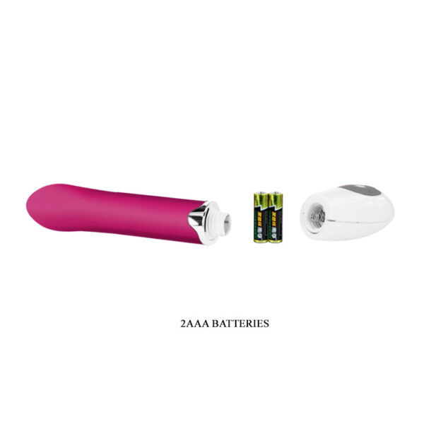 Battery Crown Jewel Dark Pink Vibrator "Daniel" (195mm)
