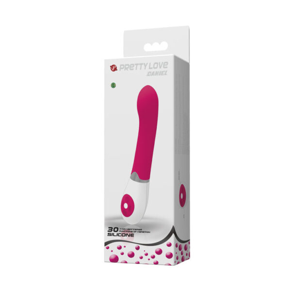 Battery Crown Jewel Dark Pink Vibrator "Daniel" (195mm)