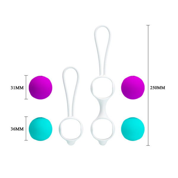 Kegel Balls (30g x2 & 40g x 2) Purple & Blue