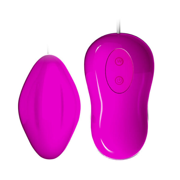 Egg Battery Operated Vibrating ''Avery'' - Magenta & White