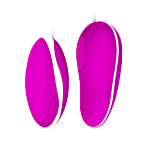 Egg Battery Operated Vibrating ''Avery'' - Magenta & White