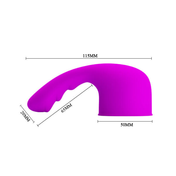 Body Wand Attachment for Body Wand Massager "Curitis" Purple
