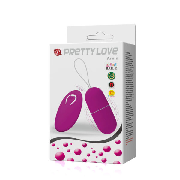 Egg Battery Operated Vibrating "Arvin"- Purple