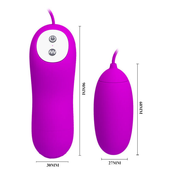 Egg Battery Operated Vibrating "Eunice"- Purple