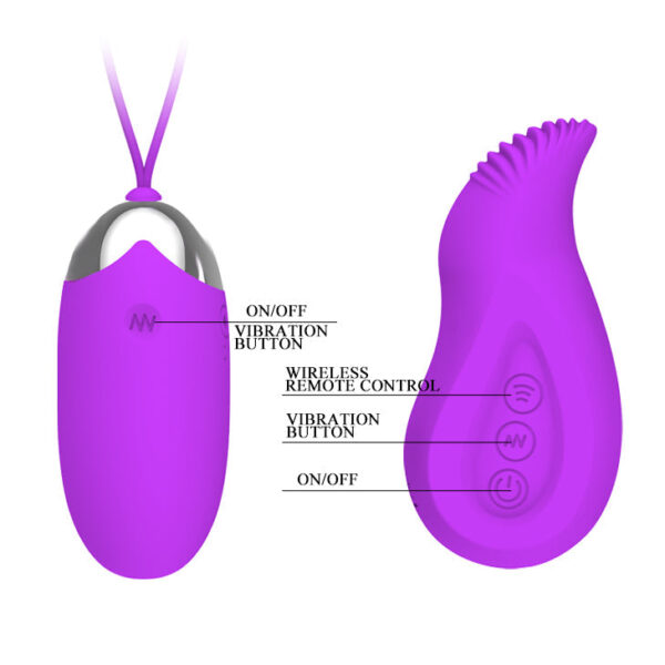 Egg Rechargeable Vibrating "Eden"- Purple