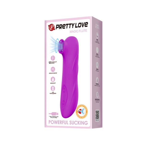 Clitoral Vibrator Rechargeable Stimulation Vibe "Magic Flute"- Purple