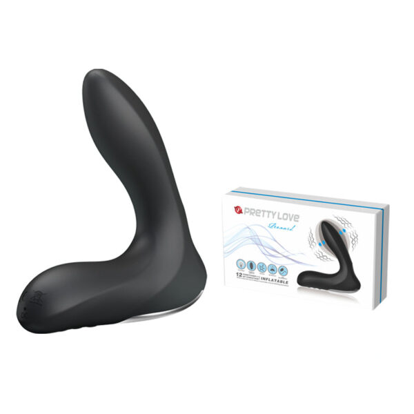 Anal Stimulator ''Leonard'' Inflatable Vibrating Prostate Stimulator - Black