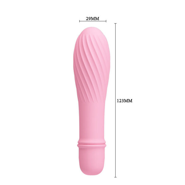 Battery G-Spot Vibrator - ''Solomon'' Soft Pink (137mm)