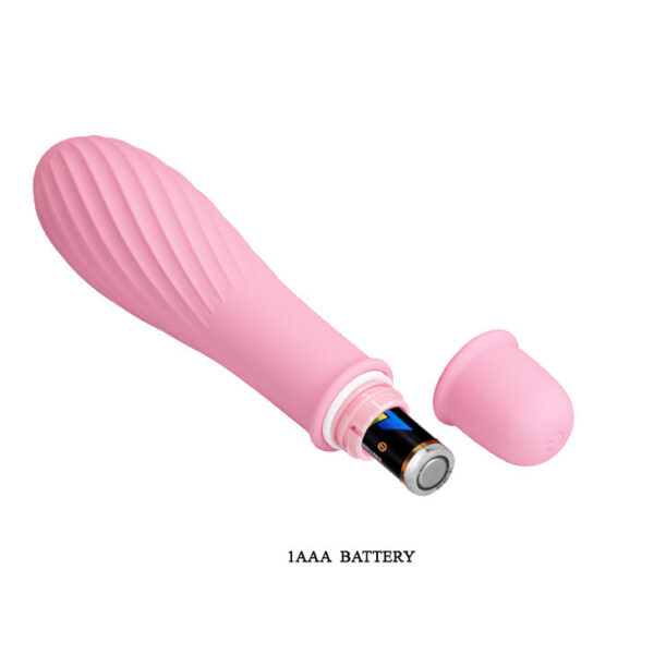 Battery G-Spot Vibrator - ''Solomon'' Soft Pink (137mm)