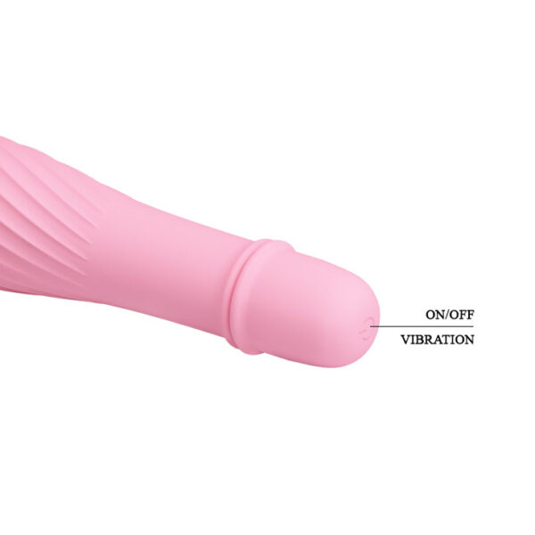 Battery G-Spot Vibrator - ''Solomon'' Soft Pink (137mm)