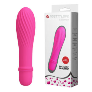 Battery G-Spot Vibrator - "Solomon" Hot Pink (137mm)