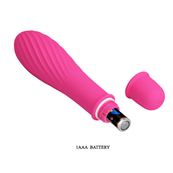 Battery G-Spot Vibrator - "Solomon" Hot Pink (137mm)