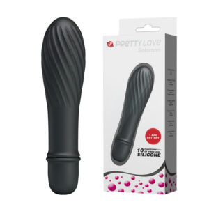 Battery G-Spot Vibrator - "Solomon" Black (137mm)