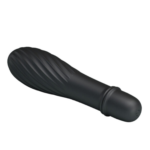 Battery G-Spot Vibrator - "Solomon" Black (137mm)