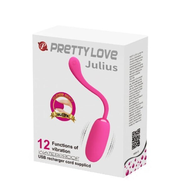 Egg Rechargeable Vibrating ''Julius" - Pink