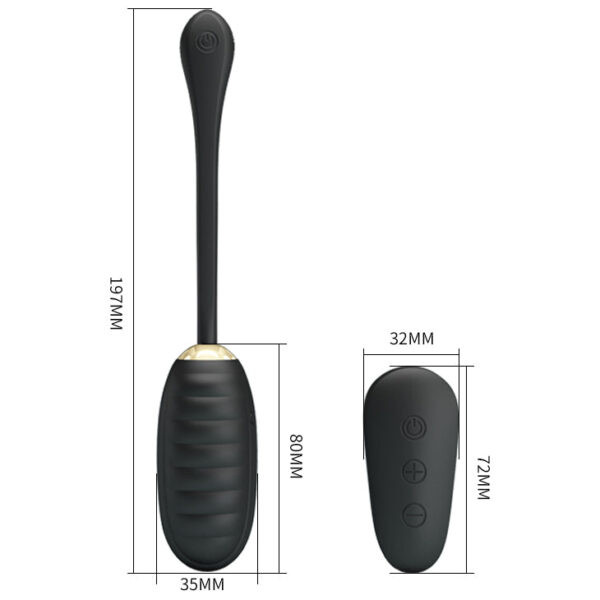 Kegel Ball "Doreen" Black (197mmx35mm)