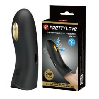 Fingering Electric Massager "Marico" - Black & Gold