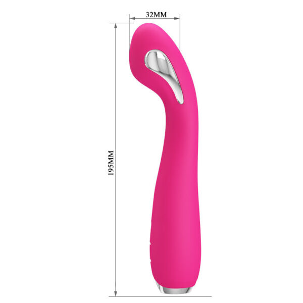 Rechargeable Electro Shock G Spot Vibrator "Hector" Magenta