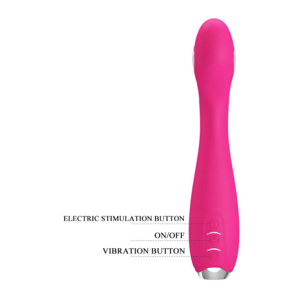 Rechargeable Electro Shock G Spot Vibrator "Hector" Magenta