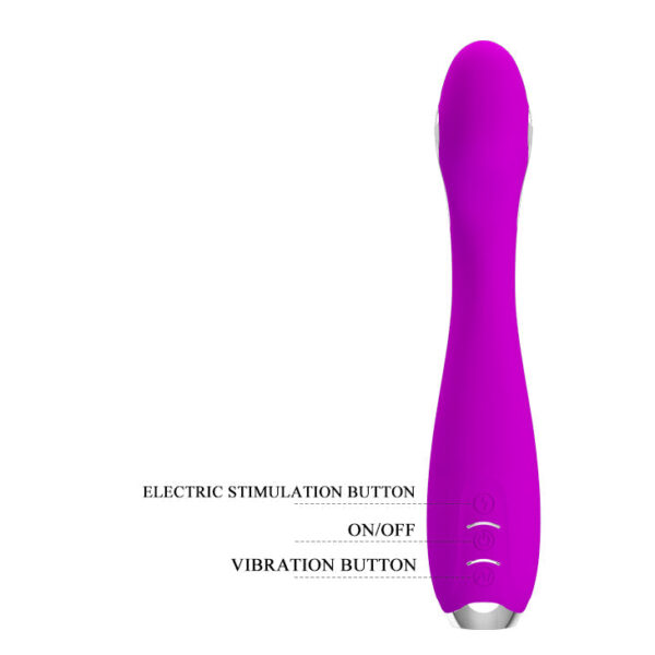 Rechargeable Electro Shock G Spot Vibrator "Hector" Purple