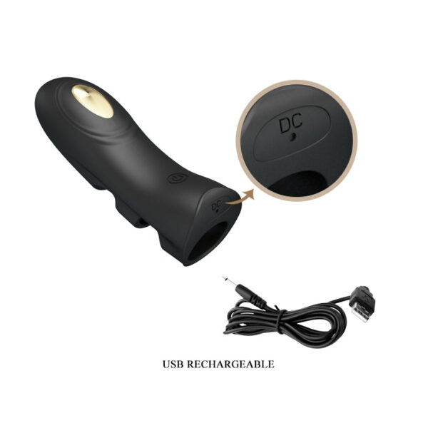 Fingering Electric Massager "Pegasus"- Black & Gold
