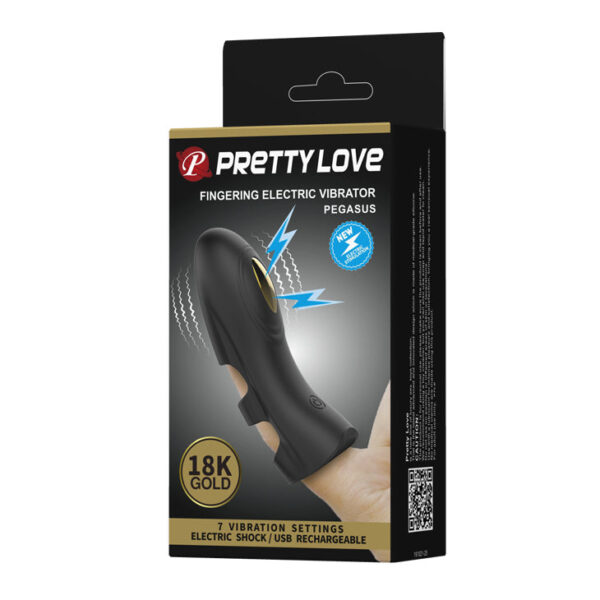 Fingering Electric Massager "Pegasus"- Black & Gold