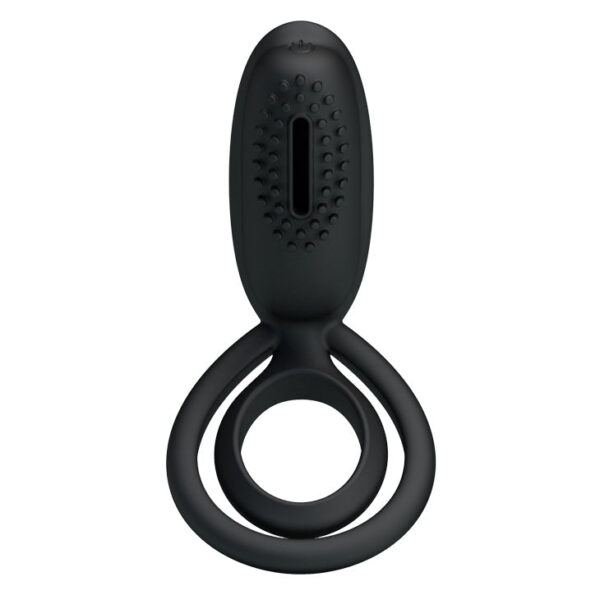 Cock Ring / Clitoral Vibrating "Esther"- Black