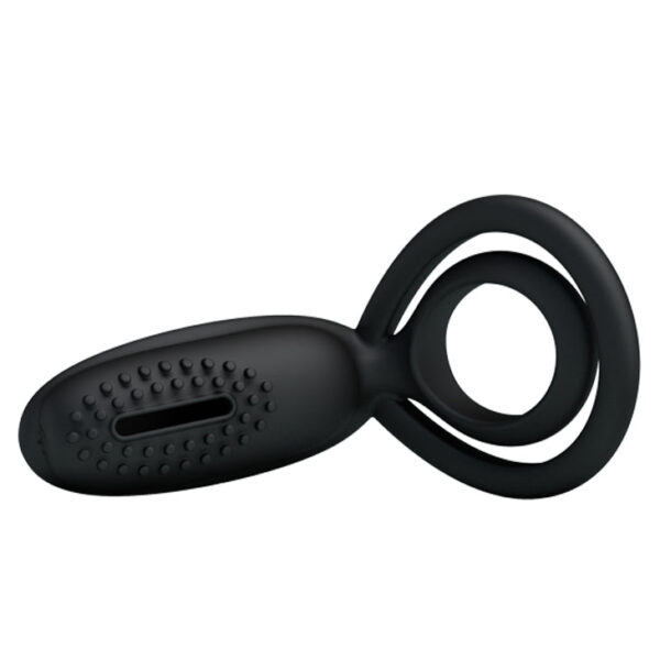 Cock Ring / Clitoral Vibrating "Esther"- Black