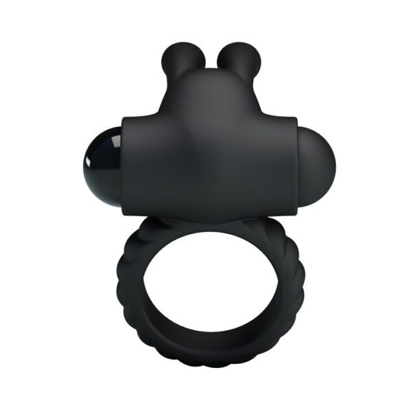 Cock Ring / Clitoral Vibrating "Eudora" - Black