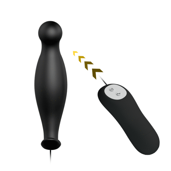 Anal Special Anal Stimulation Vibrating Butt Plug 4.6" x 1.2" - Black