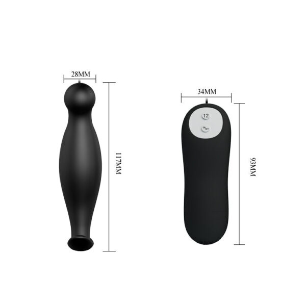 Anal Special Anal Stimulation Vibrating Butt Plug 4.6" x 1.2" - Black