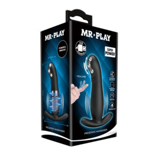 Anal Mr. Play Rechargeable Silicone Vibrating Prostate Massager - Black