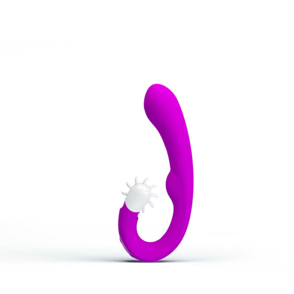 Rechargeable Magic Tongue Vibrator Purple & White