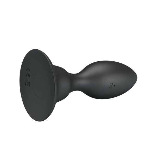 Anal Mr. Play Rechargeable Remote Control Silicone Vibrating Butt Plug - (Small) - Black