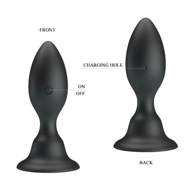 Anal Push Over to Trigger Vibration - Black