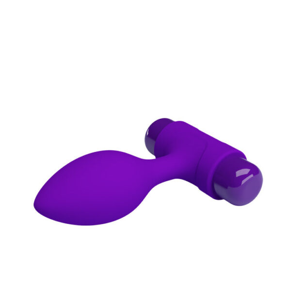 Anal Vibra Butt Plug - Purple (86mm)