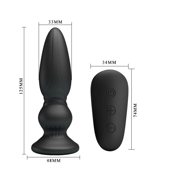 Anal Mr. Play Rechargeable Remote Control Silicone Vibrating Prostate Massager (Small)
