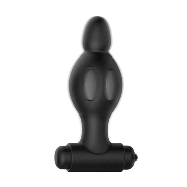 Anal Mr. Play Silicone Vibrating Butt Plug (AA Battery) - Black