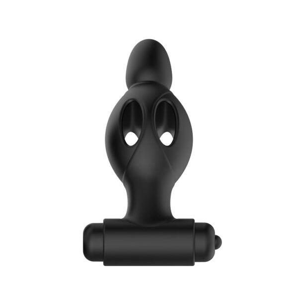Anal Mr. Play Silicone Vibrating Butt Plug (AA Battery) - Black