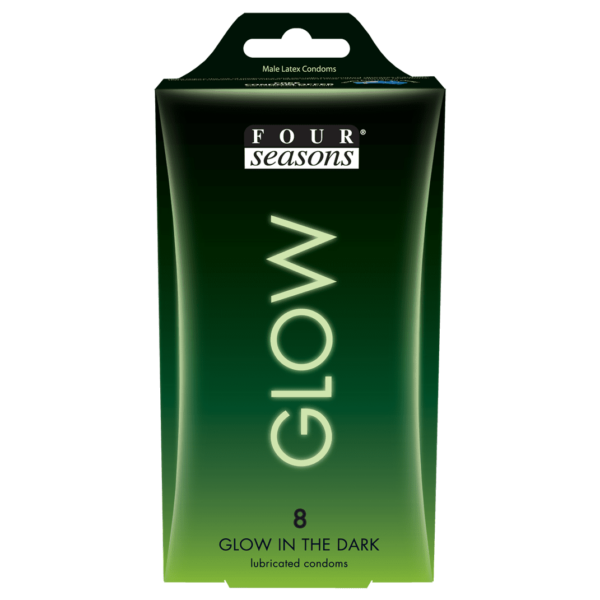 Condom 8pk Glow N Dark 54mm