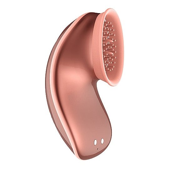 Clitoral Vibrator Hands Free Suction & Vibration Toy - Rose