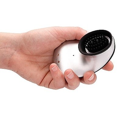 Clitoral Vibrator Hands Free Suction & Vibration Toy - Silver