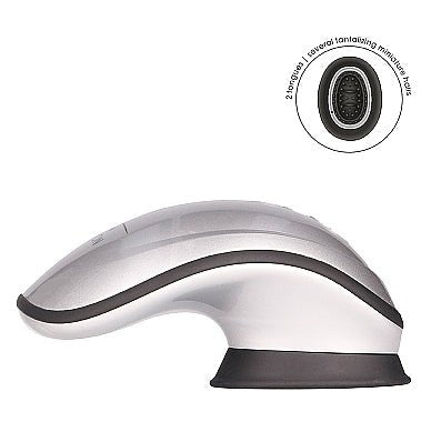 Clitoral Vibrator Hands Free Suction & Vibration Toy - Silver