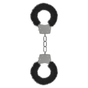 Pleasure Handcuffs Furry - Black