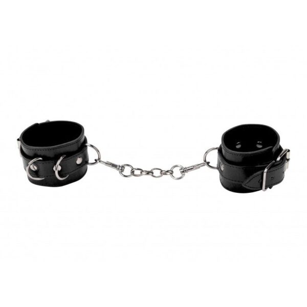 Cuffs Leather for Ankles and Wrist Restraints  - Black
